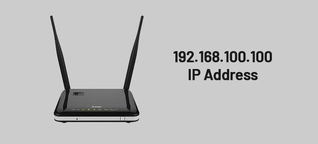 192.168.100.100 IP Address Router login and troubleshooting