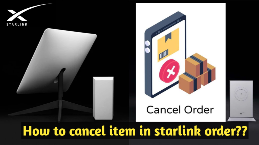 how to cancel item in starlink order
