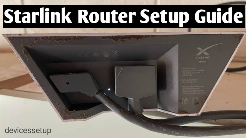starlink router setup